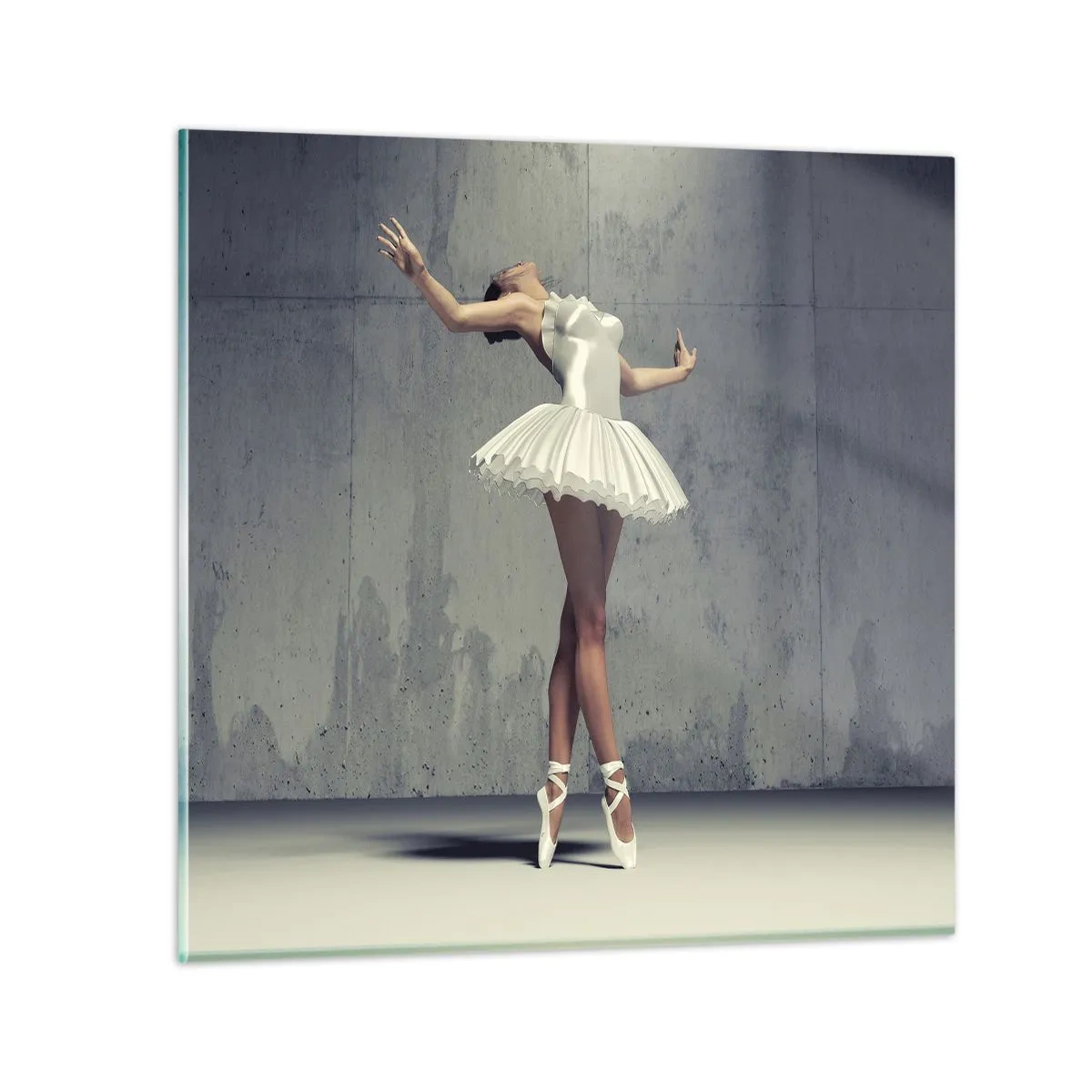 Quadro em vidro - Leve como um pássaro - 60x60 cm