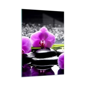 Quadro em vidro - Afogar-se na paz e sossego - 50x70 cm