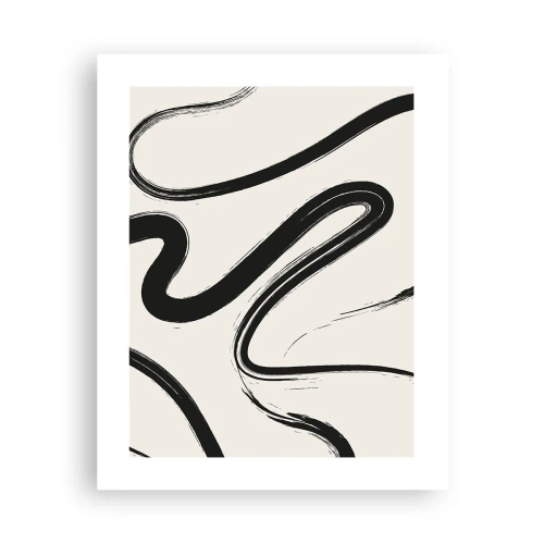 Pôster - Capricho preto e branco - 40x50 cm