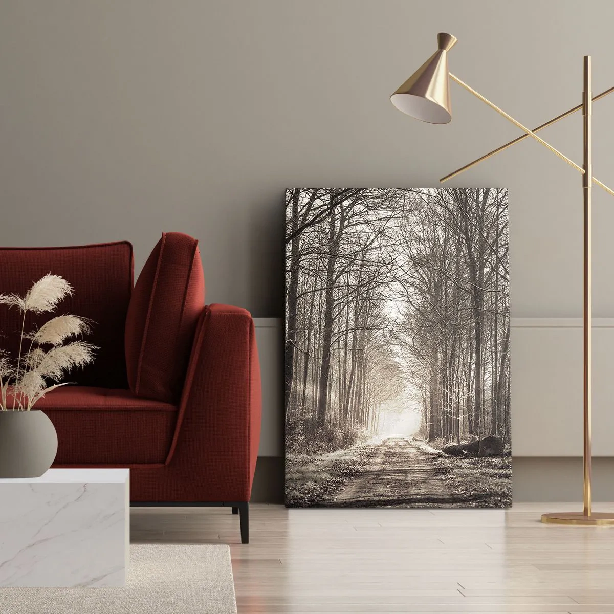Quadro em tela - Catedral na Floresta - 50x70 cm