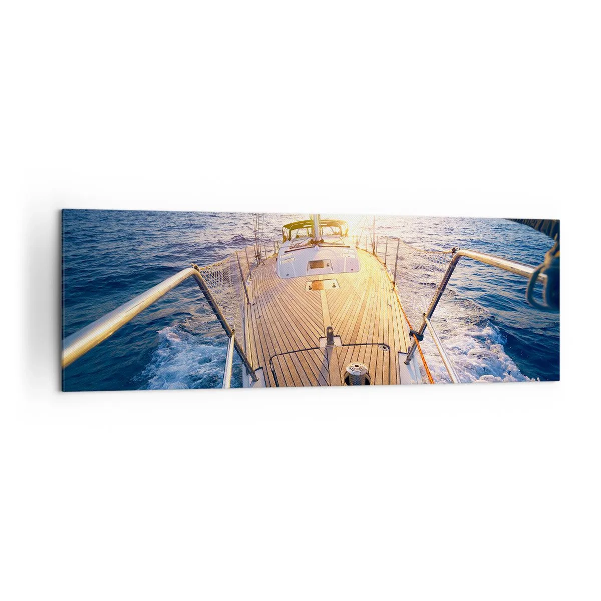 Quadro em tela - Correr sobre as ondas - 160x50 cm