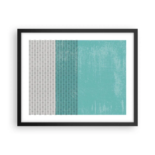 Pôster com moldura preta - Composição equilibrada - 50x40 cm