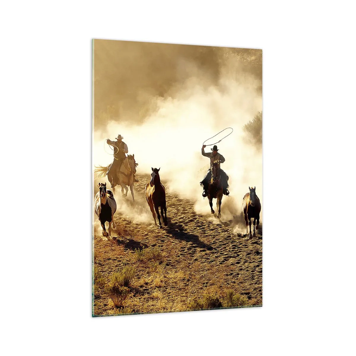 Quadro em vidro - Oeste verdadeiramente selvagem - 70x100 cm