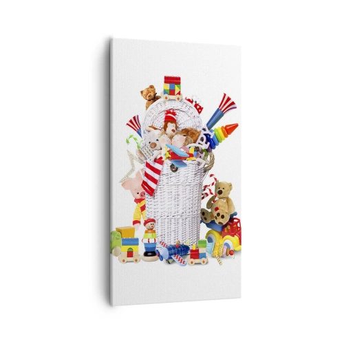 Quadro em tela - Tesouros das crianças - 55x100 cm