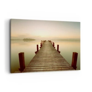 Quadro em tela - Antes do amanhecer, nascer do sol, luz - 100x70 cm