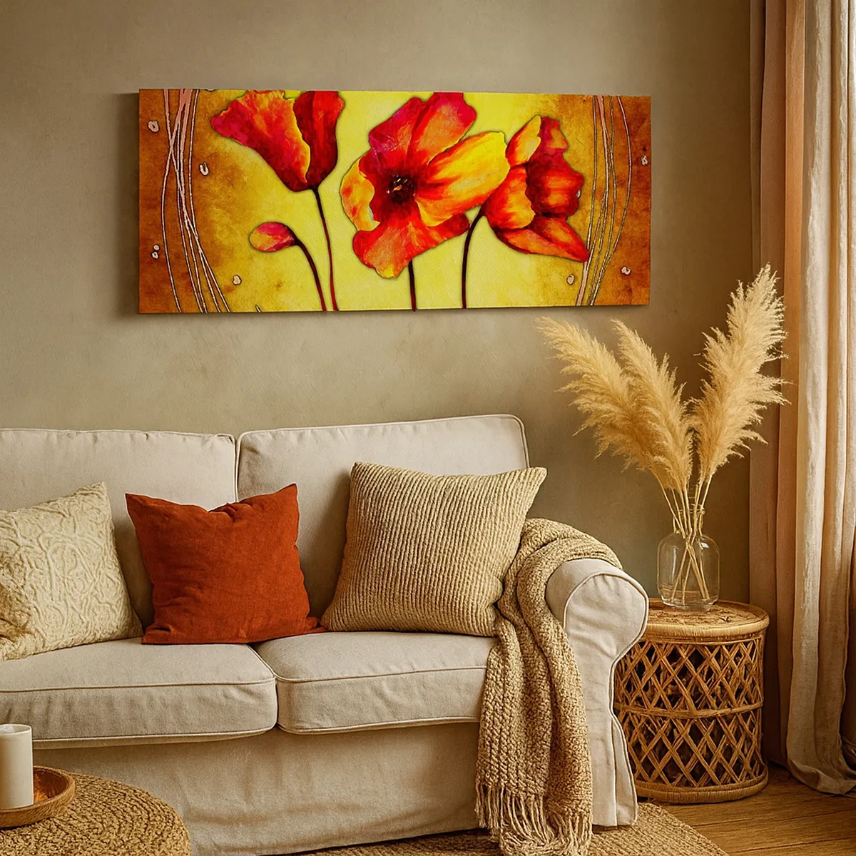 Quadro em tela - Decoração da secessão  - 30x30 cm