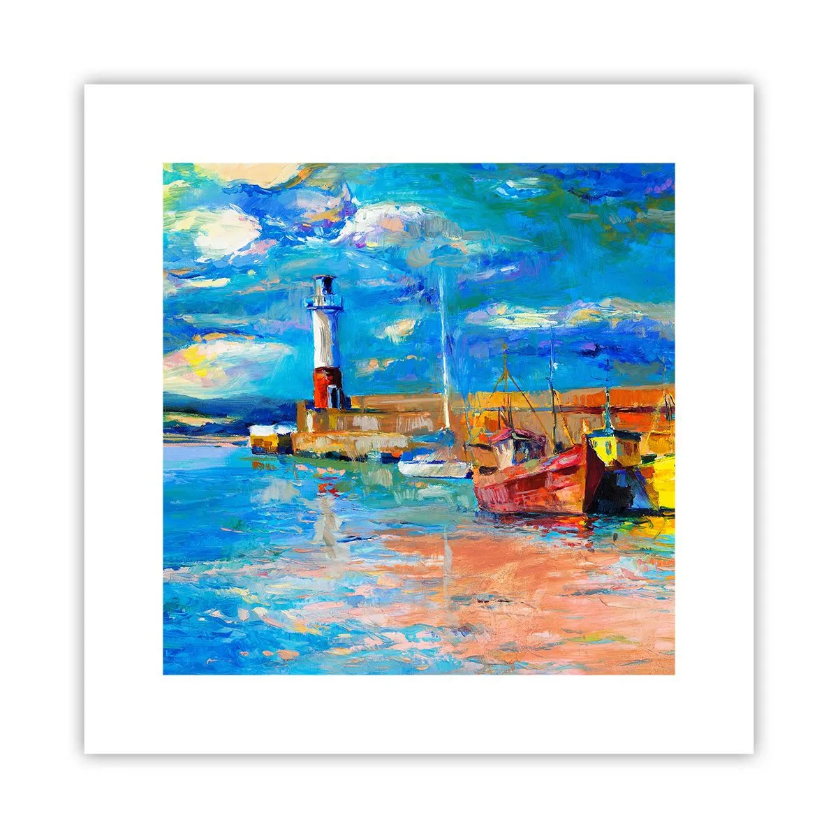 Pôster - Tarde na baía do arco-íris - 30x30 cm