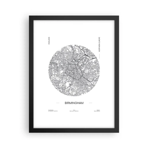Pôster com moldura preta - Anatomia de Birmingham - 30x40 cm