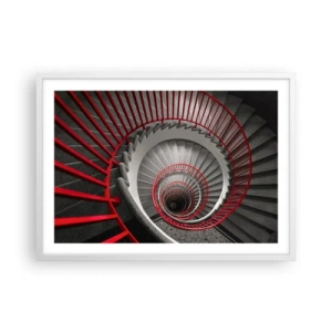 Pôster em moldura branca - Diversão de arquitetura - 70x50 cm