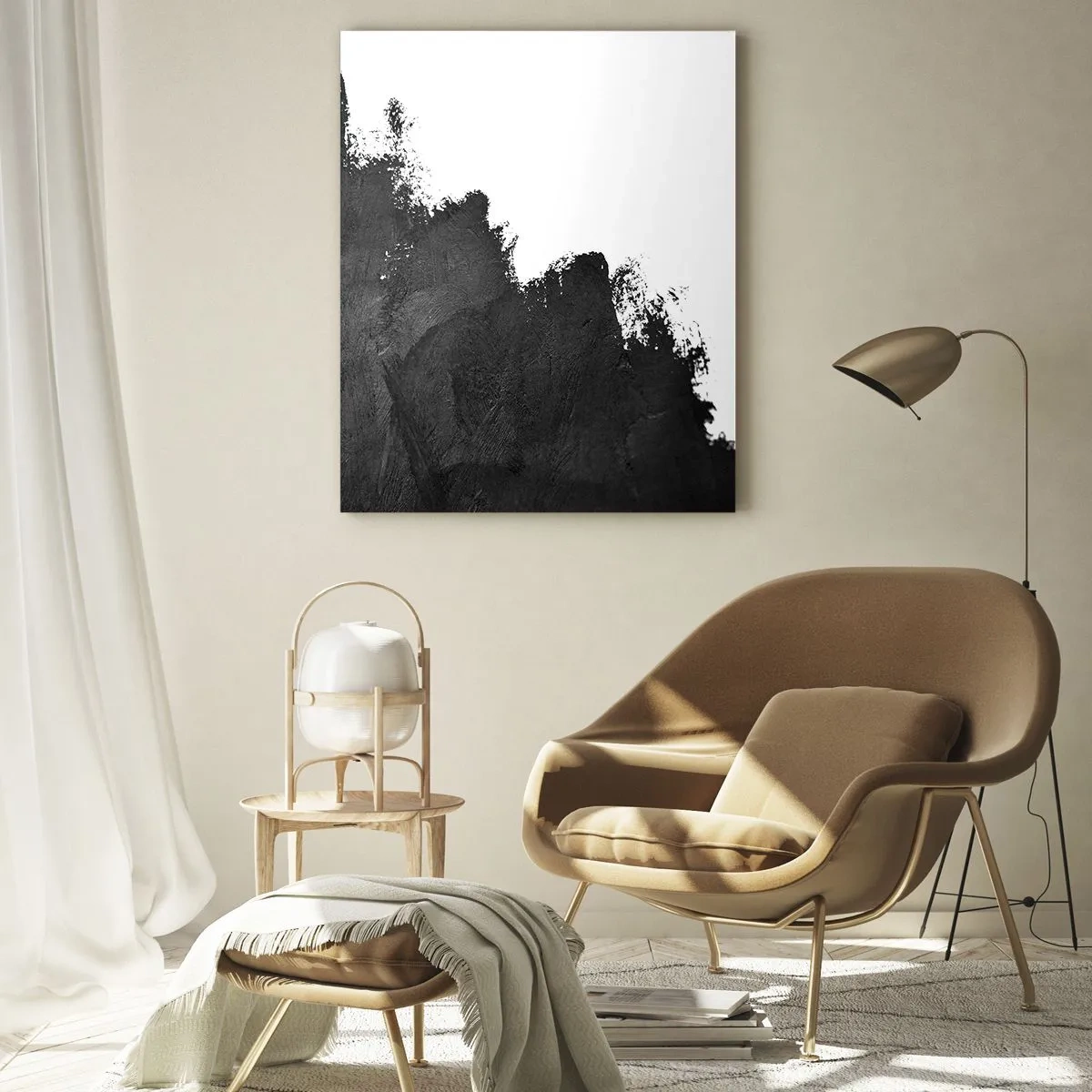 Quadro em vidro - Elementos: terra - 50x70 cm
