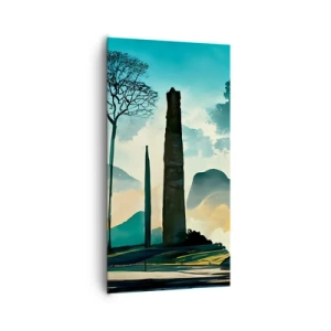 Quadro em tela - Cada vez mais alto - 65x120 cm