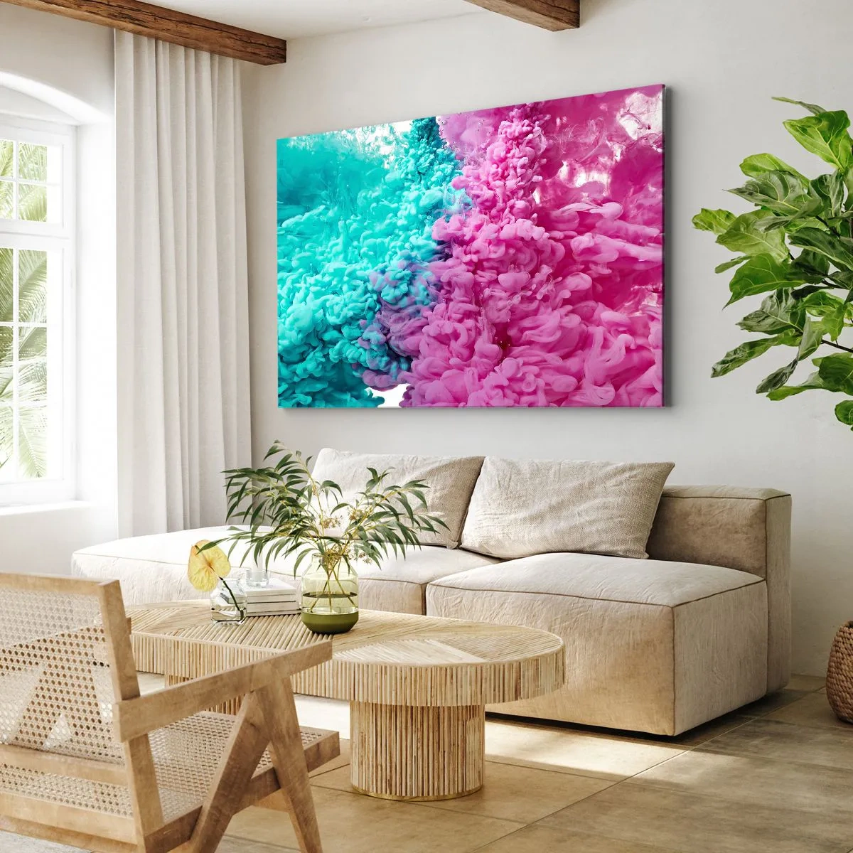 Quadro em tela - Confronto decisivo - 120x80 cm