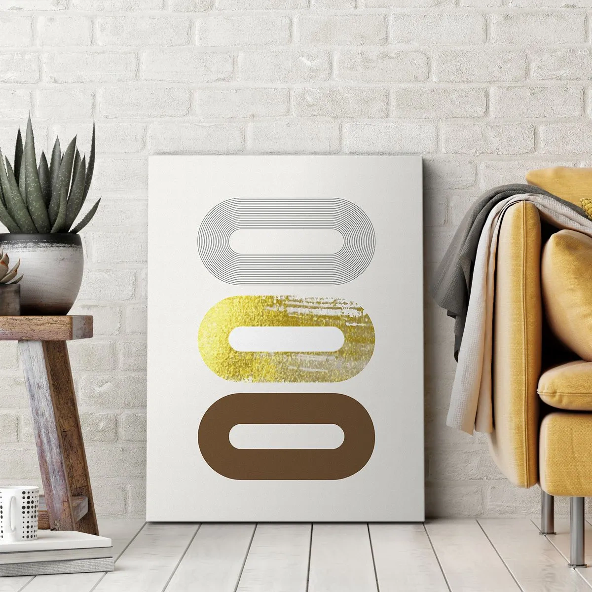 Quadro em tela - Uuu! - 55x100 cm