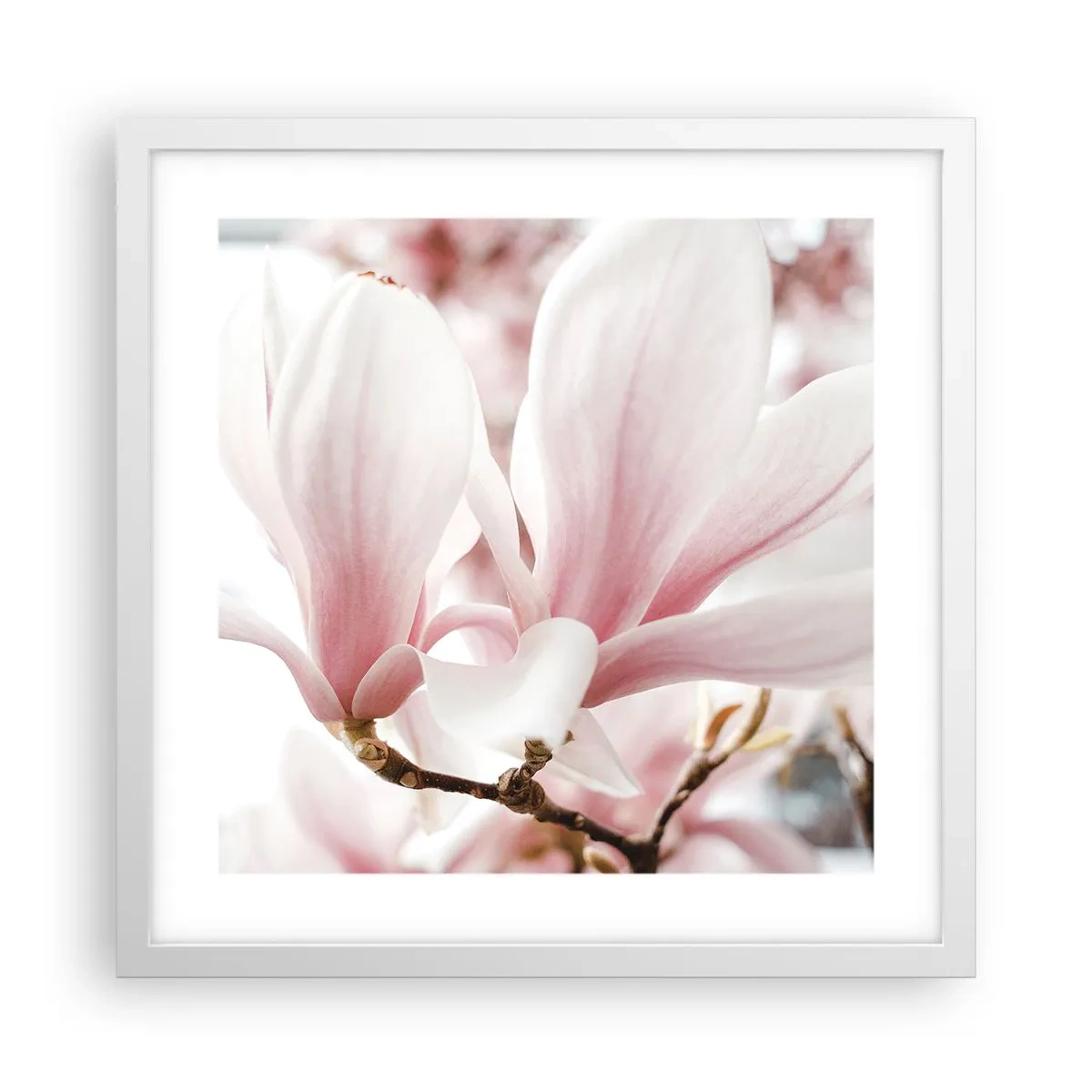 Pôster em moldura branca - Sensibilidade infinita - 40x40 cm