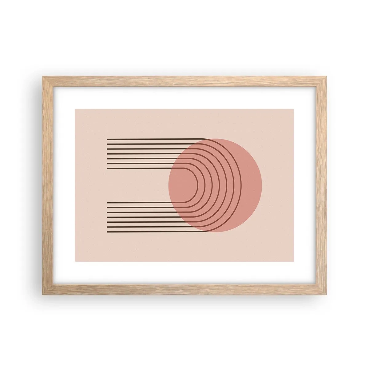 Pôster com moldura de carvalho claro - Atração irresistível - 40x30 cm