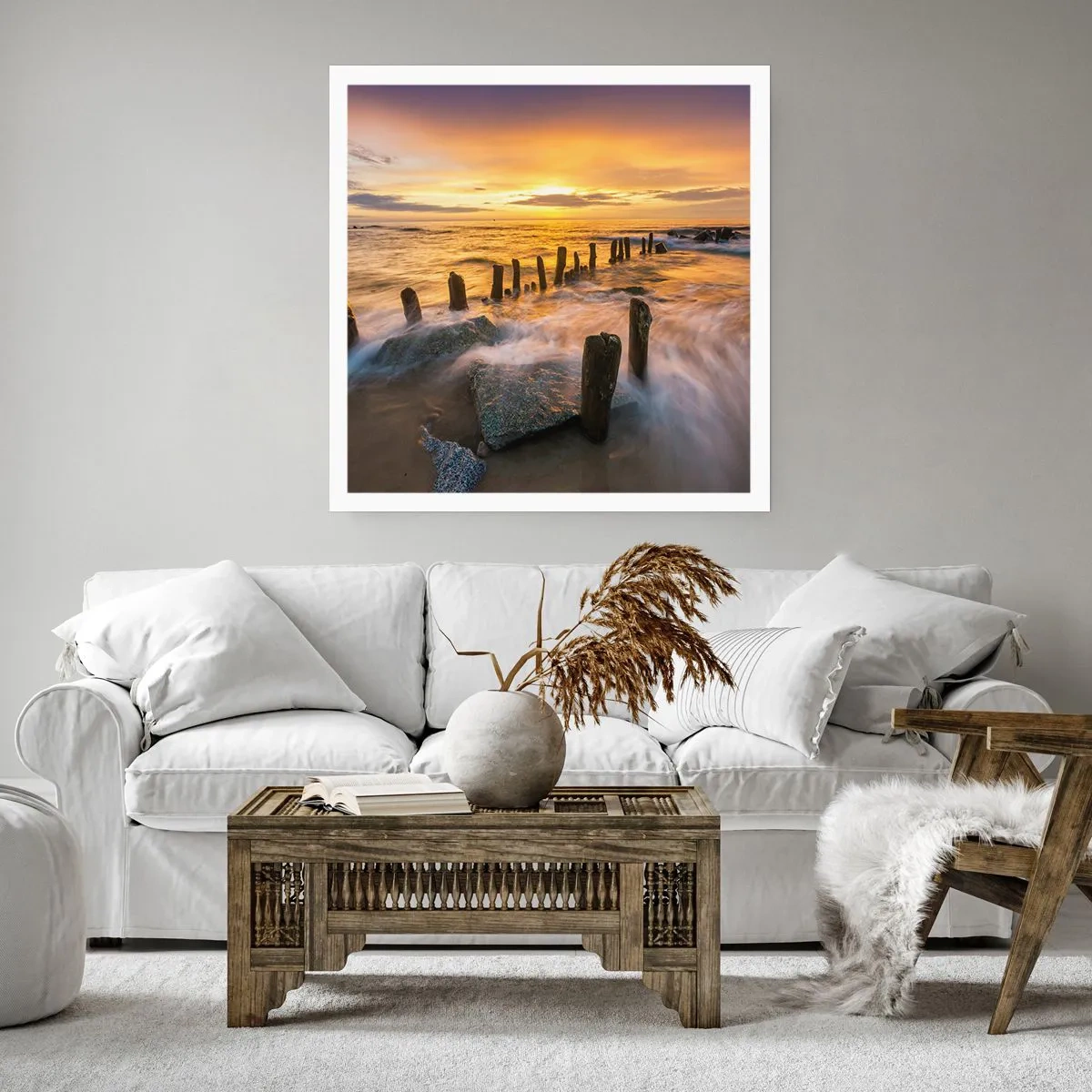 Pôster - A beleza crua do Mar Báltico - 50x50 cm