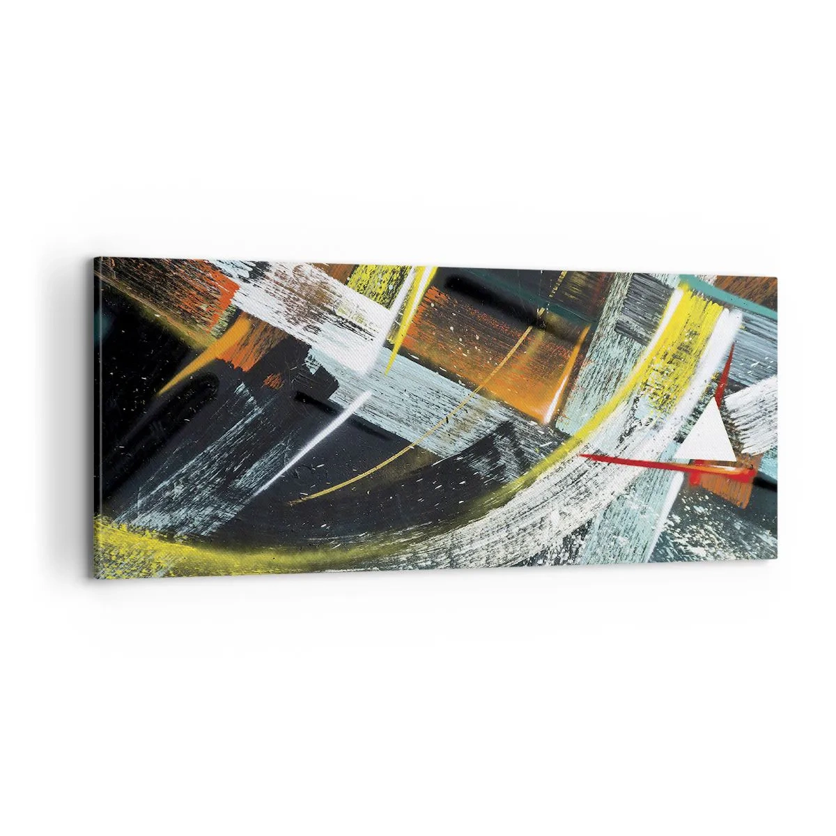 Quadro em tela - Energia de movimento - 100x40 cm