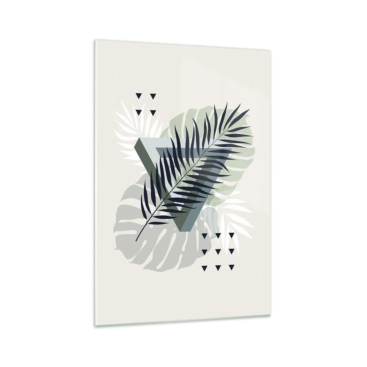 Quadro em vidro - Natureza e geometria – duas ordens? - 70x100 cm