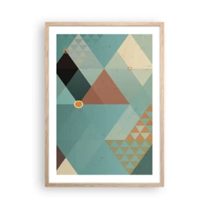 Pôster com moldura de carvalho claro - A unidade de muitos, os muitos da unidade - 50x70 cm