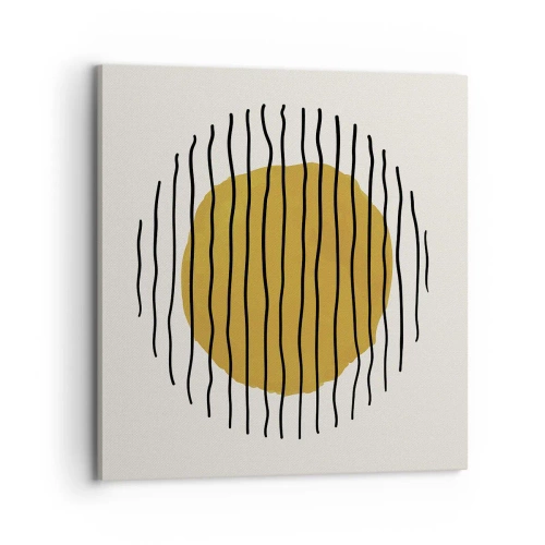 Quadro em tela - Abstração a tremer com o calor - 70x70 cm