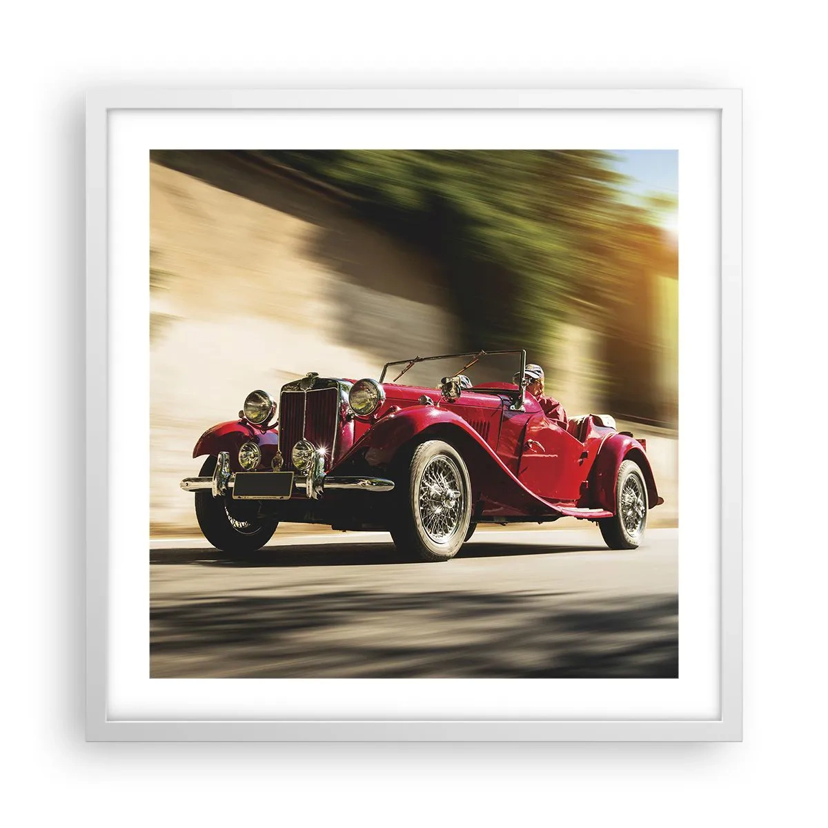 Pôster em moldura branca - Mais bonita que a Vitória de Samotrácia - 50x50 cm