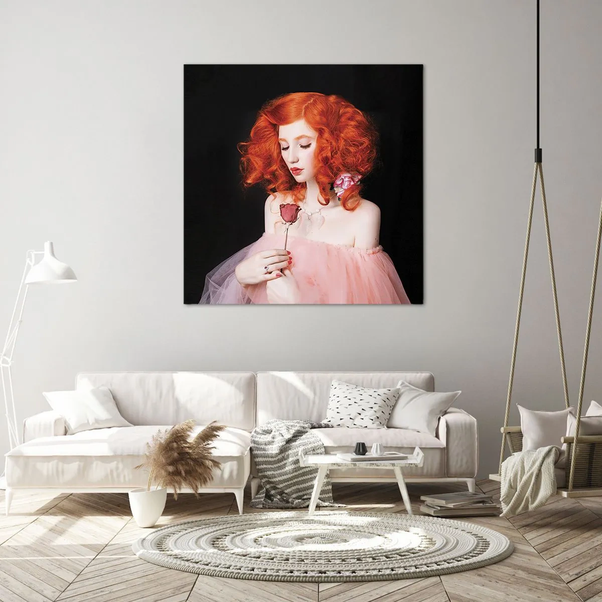 Quadro em tela - Em estilo barroco - 50x50 cm