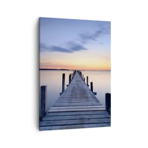 Quadro em tela - A calma de um crepúsculo sereno - 50x70 cm