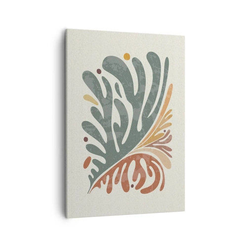 Quadro em tela - Folha multicolorida - 50x70 cm