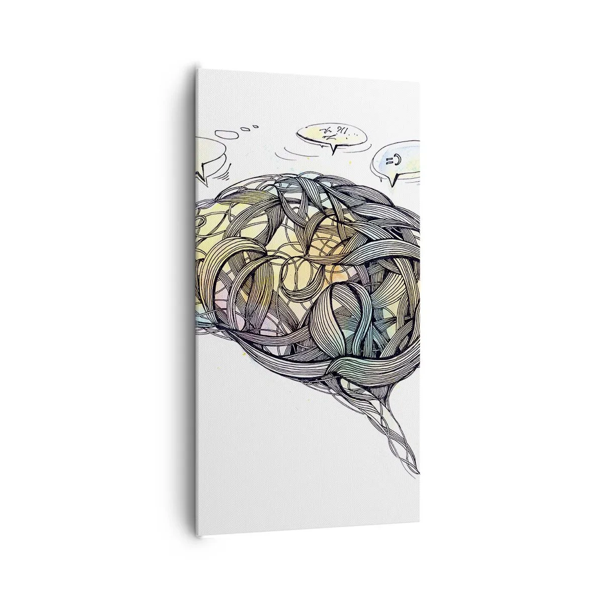 Quadro em tela - O ser humano - um grande enigma - 65x120 cm