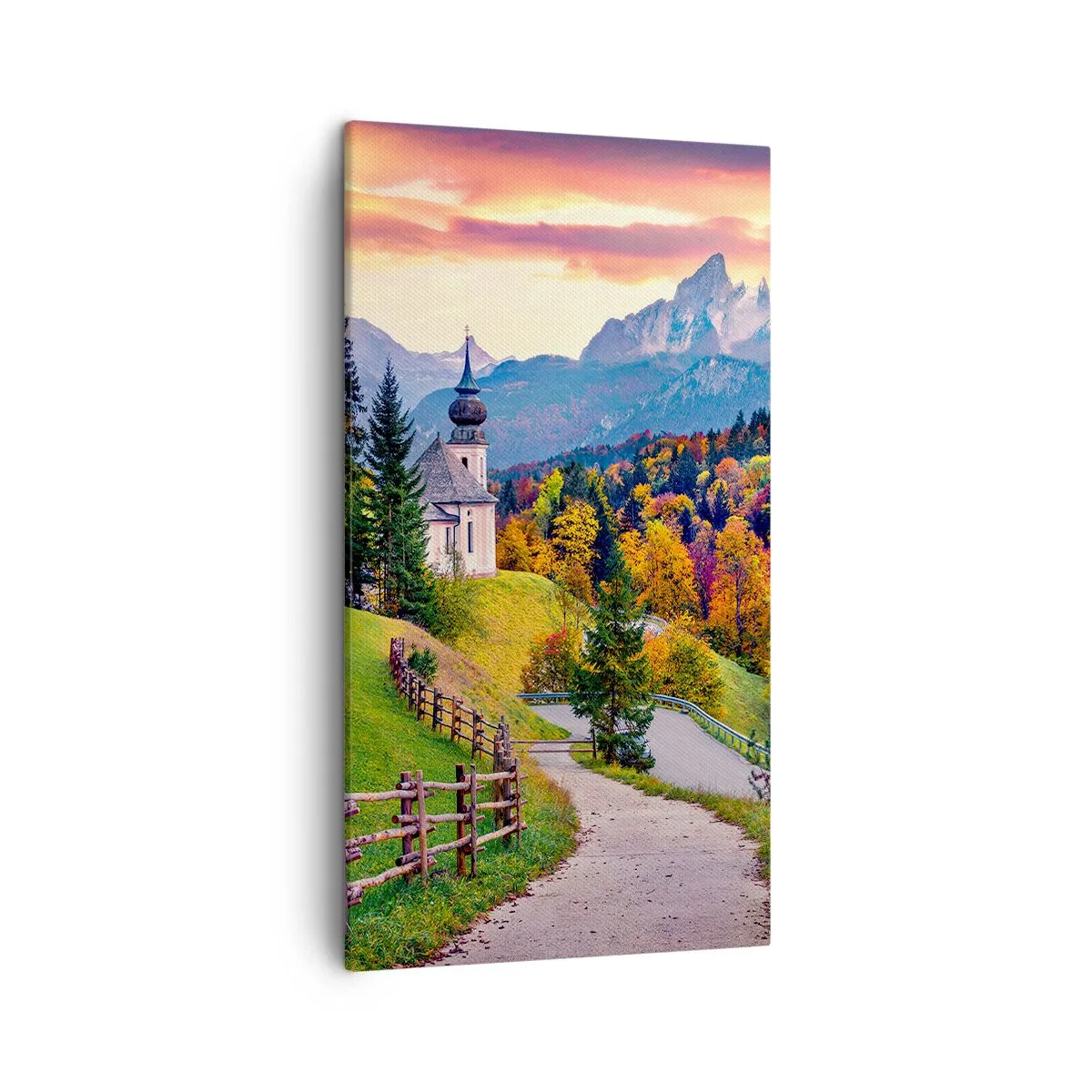 Quadro em tela - Paisagem como uma pintura - 45x80 cm