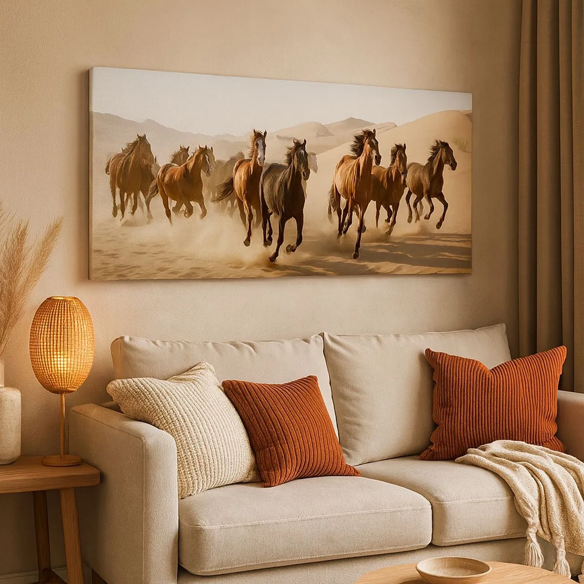 Quadro em tela - Livre como o vento - 100x40 cm