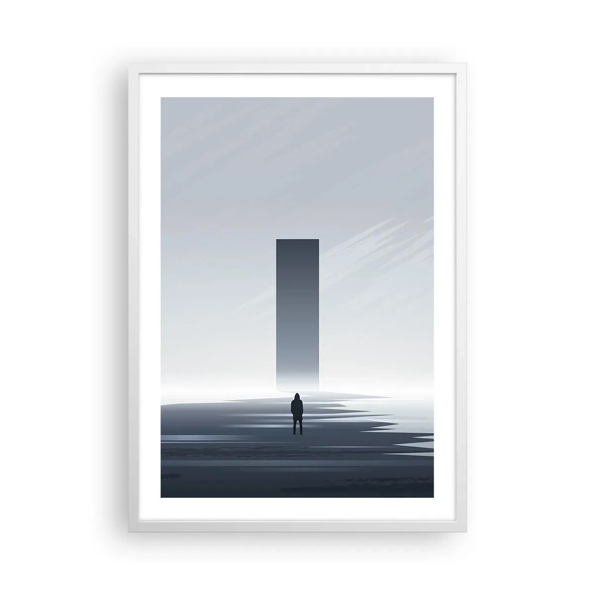 Pôster em moldura branca - Oportunidade ou ameaça? - 50x70 cm