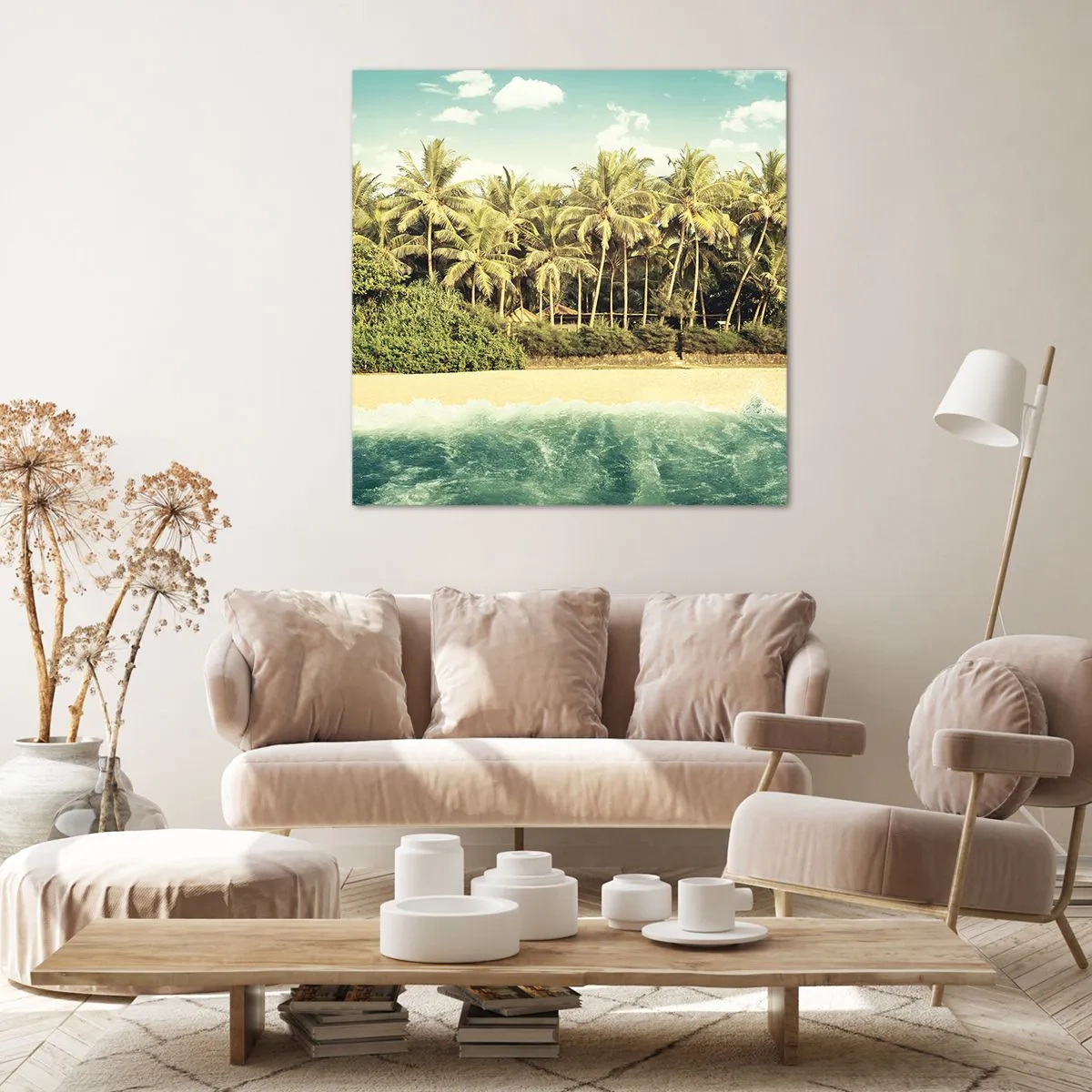 Quadro em tela - Ou talvez aqui? - 60x60 cm