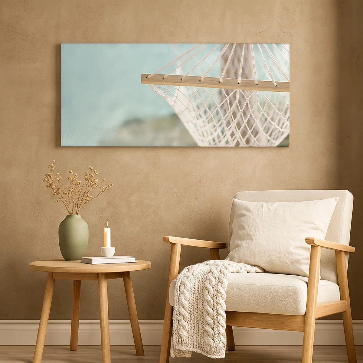 Quadro em tela - Hora de relaxar - 30x30 cm