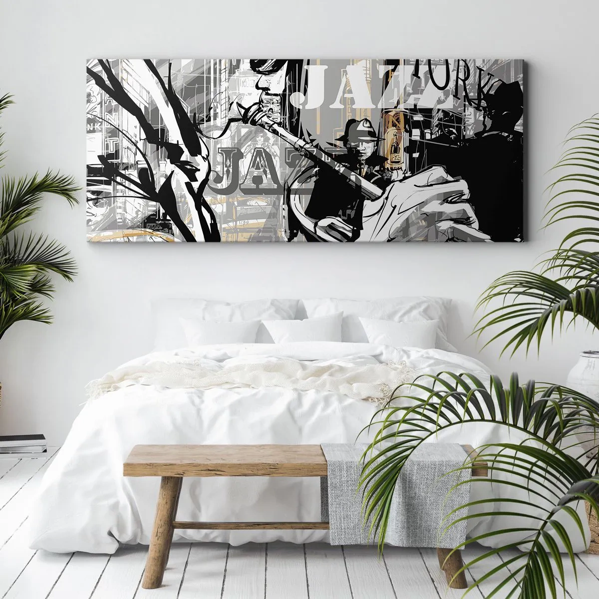 Quadro em tela - Ao ritmo de Nova Iorque - 100x40 cm