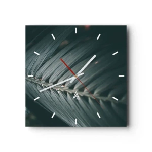 Relógio de parede - Relógio em vidro - A precisão da natureza - 30x30 cm