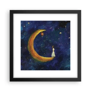 Pôster com moldura preta - O Chamado do Mundo - 30x30 cm