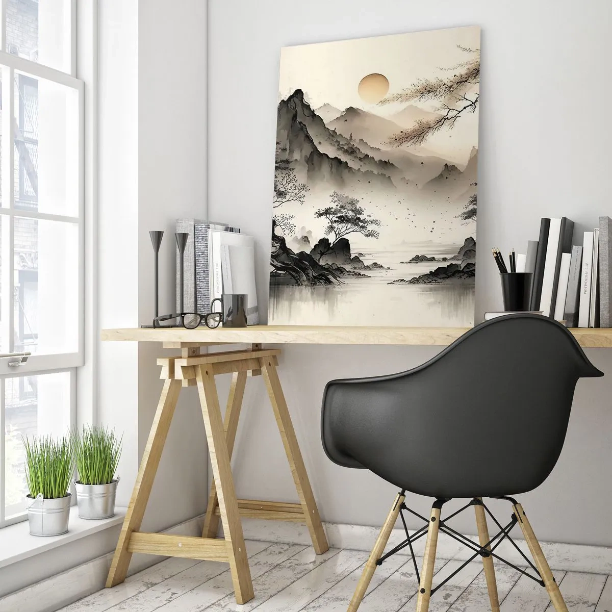 Quadro em vidro - O charme único do Oriente - 50x70 cm