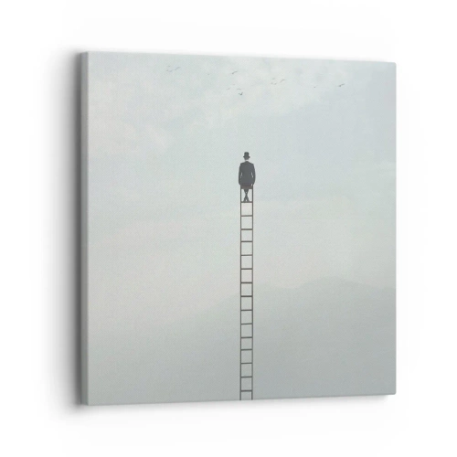 Quadro em tela - Vá além - 30x30 cm