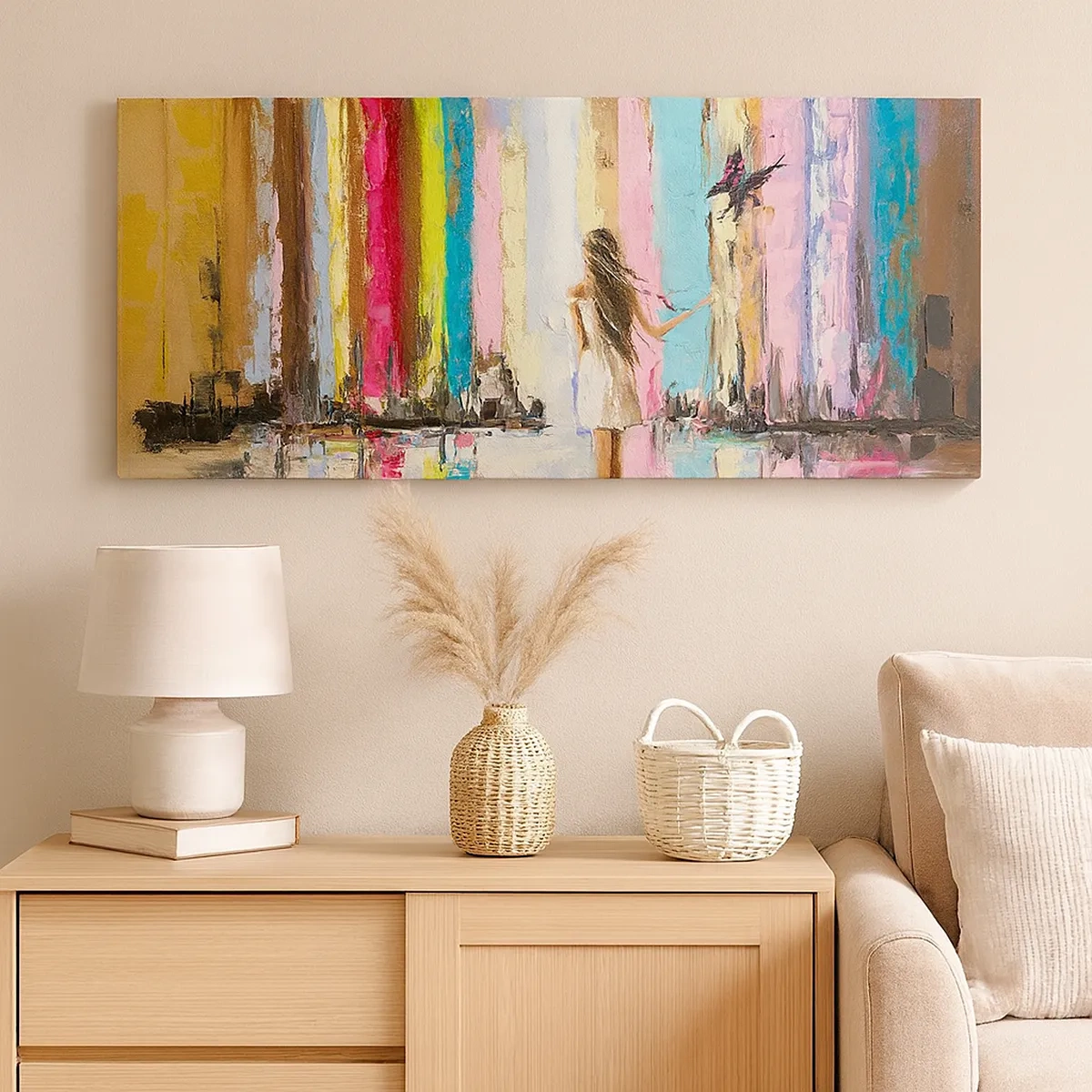 Quadro em tela - Segue-me - 30x30 cm