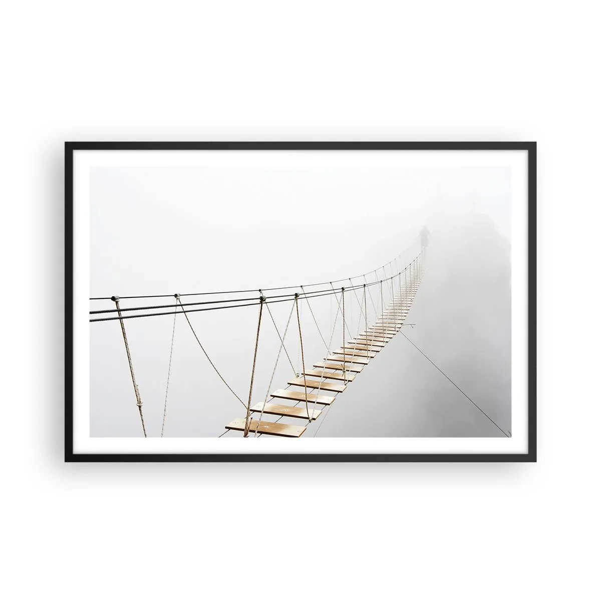 Pôster com moldura preta - Para onde levará? - 91x61 cm