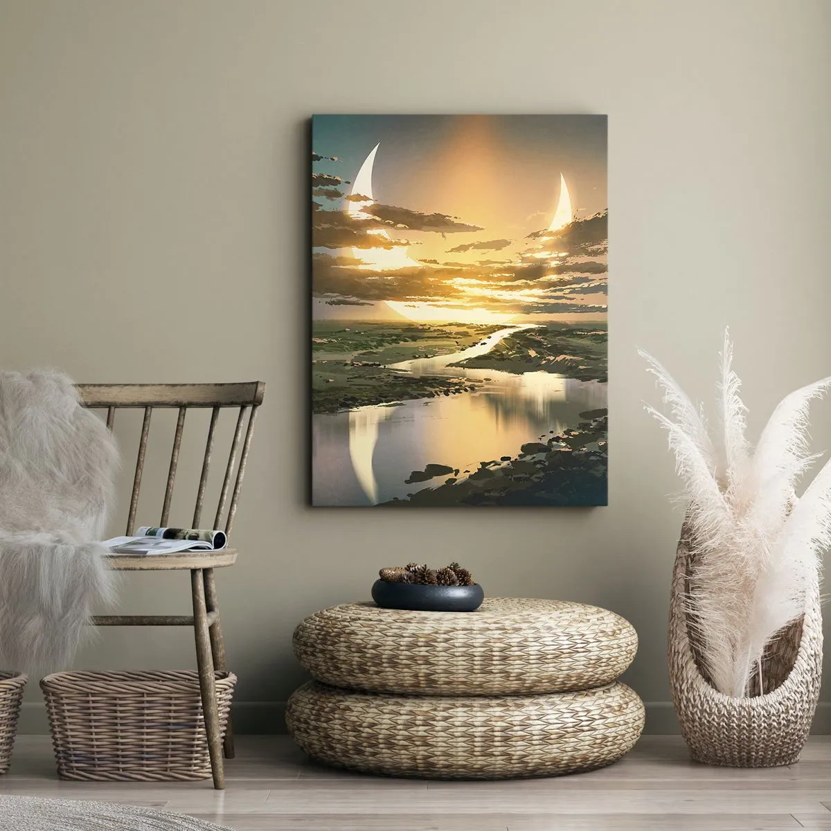 Quadro em tela - Algures numa galáxia muito, muito distante - 50x70 cm
