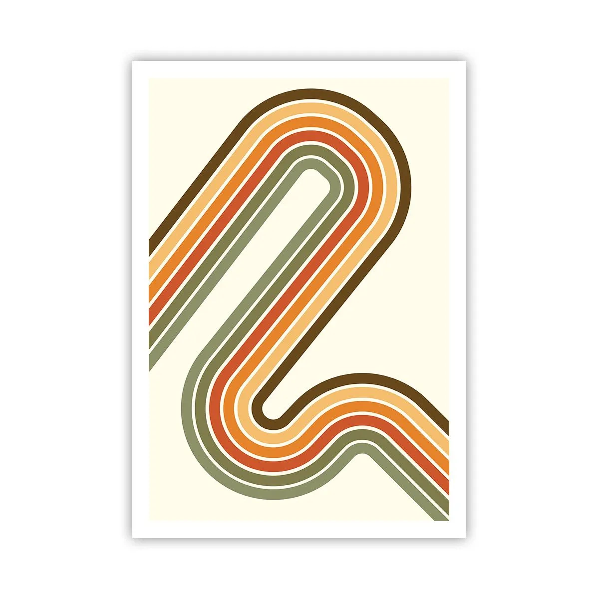 Pôster - Ziguezague para o destino - 70x100 cm