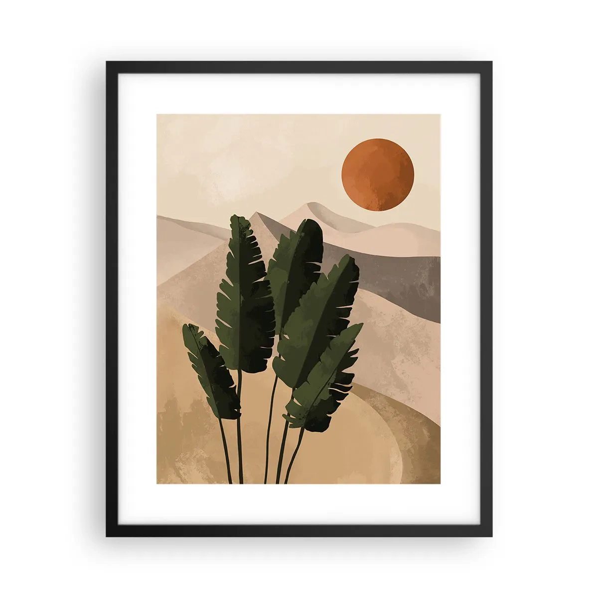 Pôster com moldura preta - O triunfo da vida - 40x50 cm