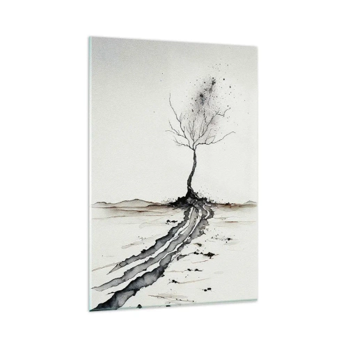 Quadro em vidro - Melancolia de inverno - 80x120 cm