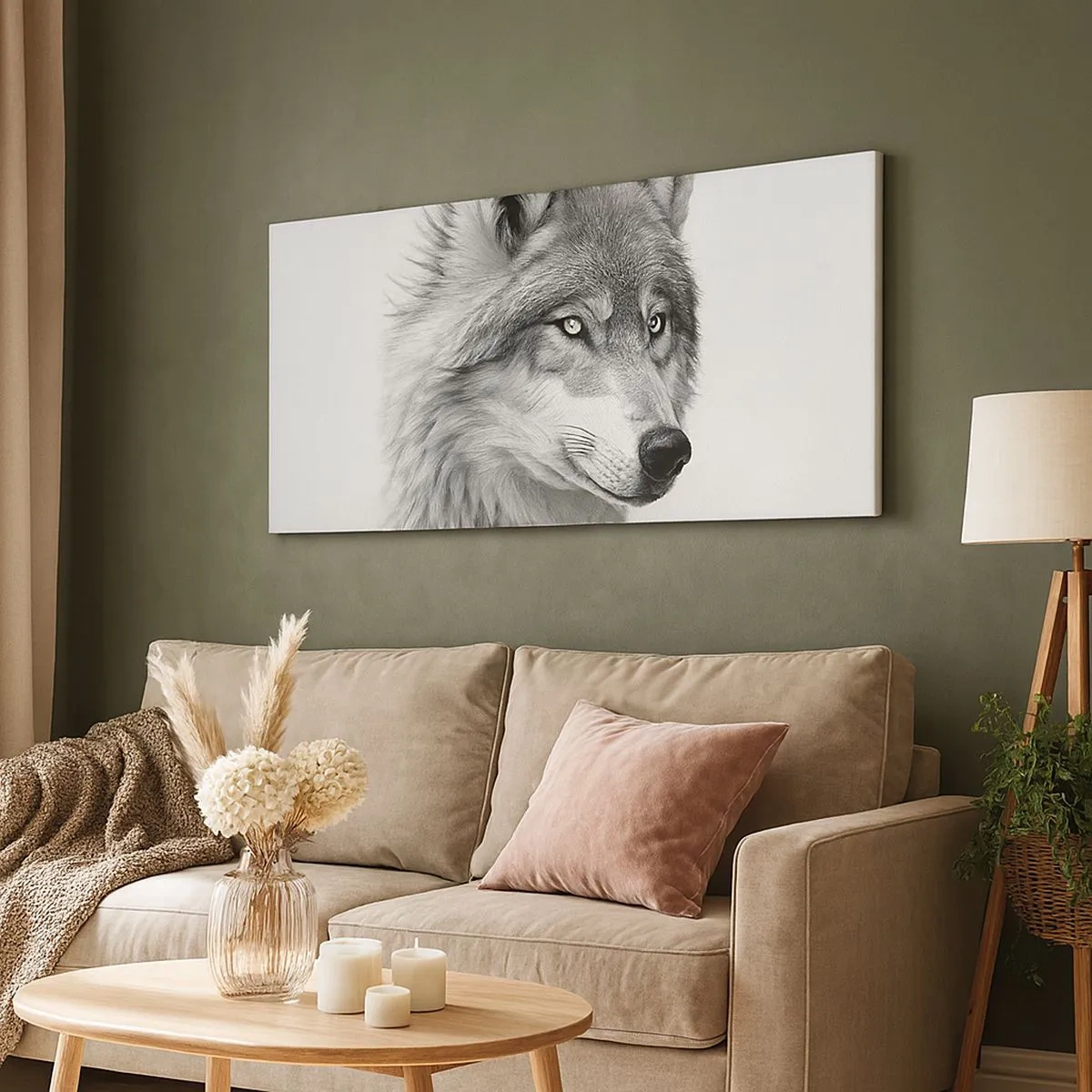 Quadro em tela - Alfa – sem dúvida - 100x40 cm