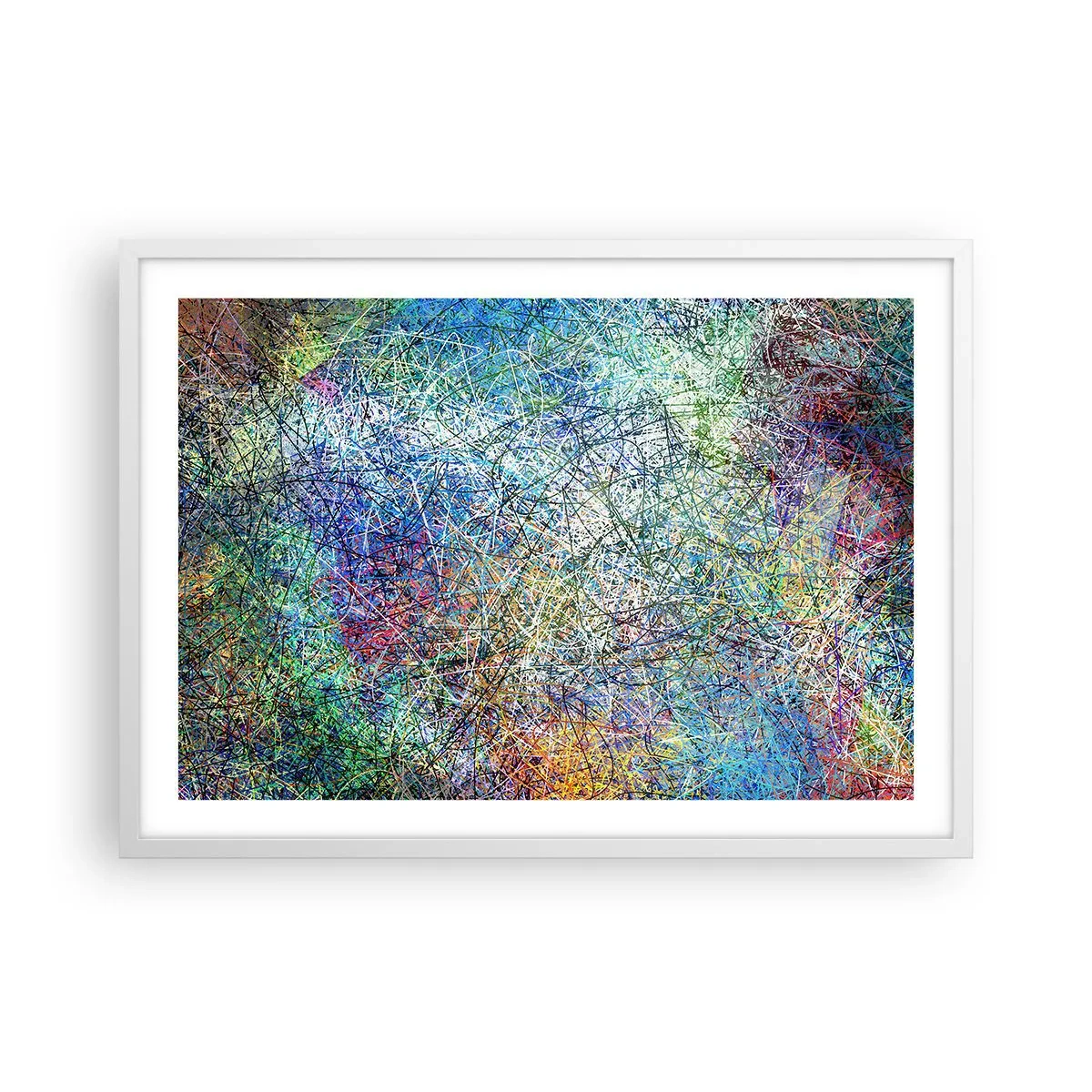 Pôster em moldura branca - Não é assim tão simples - 70x50 cm
