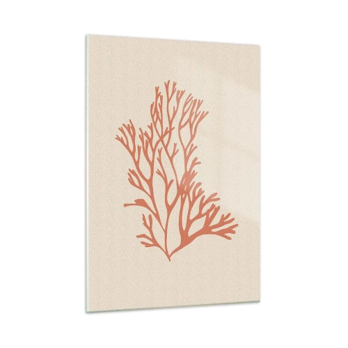 Quadro em vidro - Filigrana coral - 50x70 cm