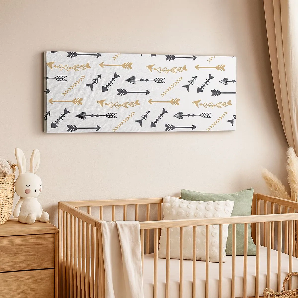 Quadro em tela - O sonho do arqueiro - 100x40 cm