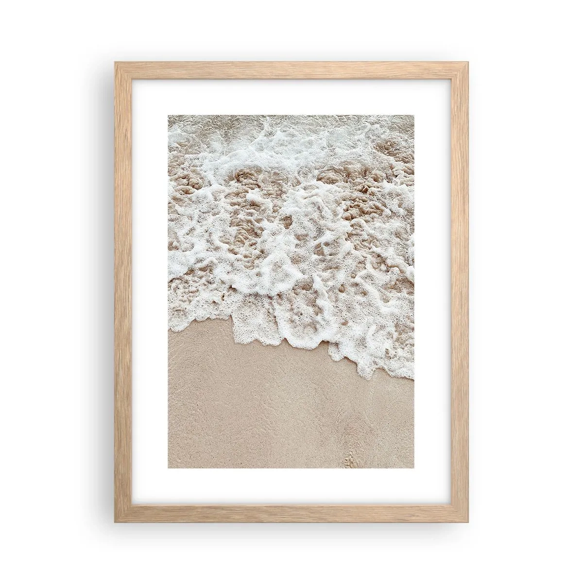 Pôster com moldura de carvalho claro - Volto logo - 30x40 cm